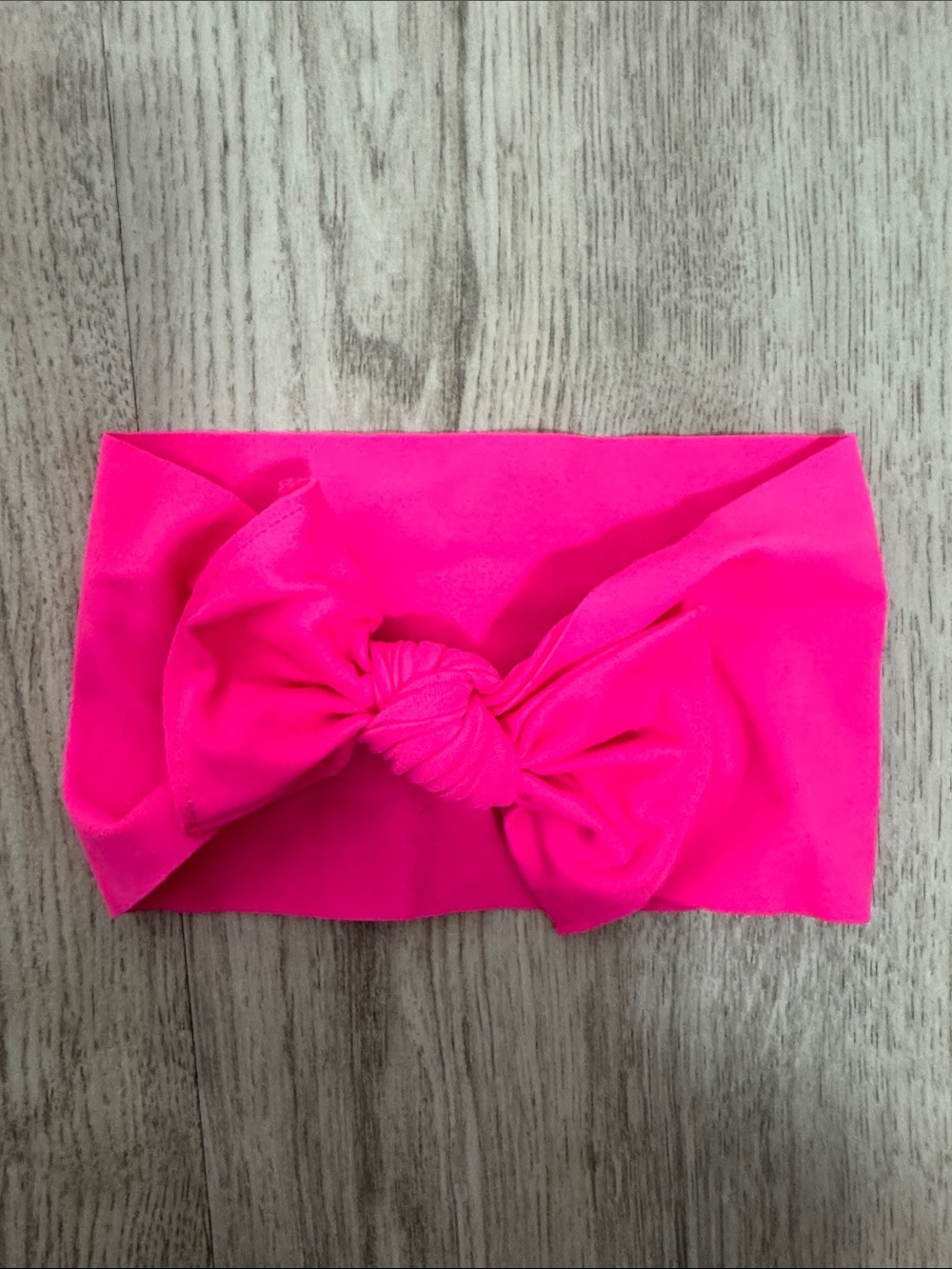 Baby Bling Bright Hot Pink Knotted Swim Bow Kids Headband